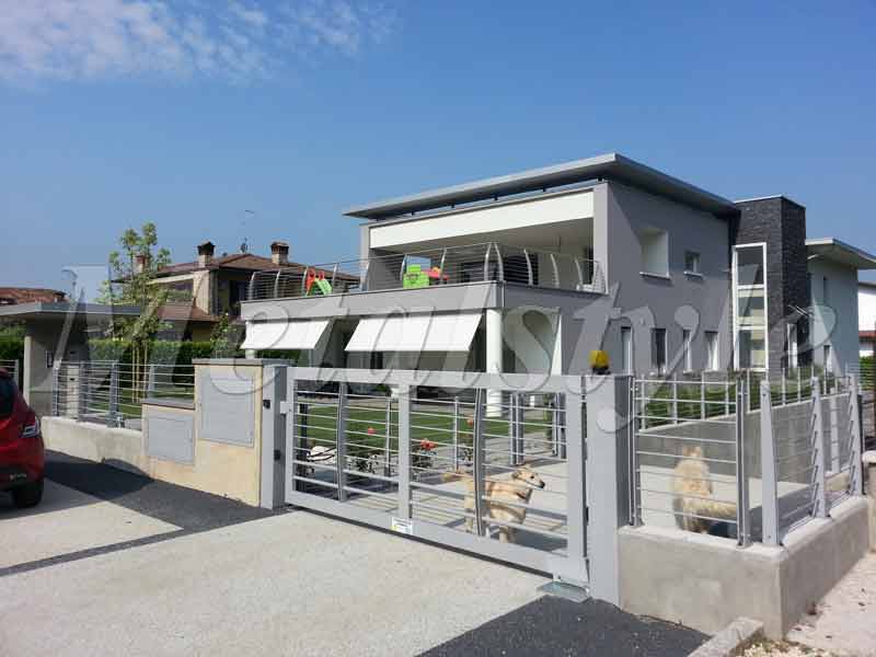 cancello unica nata battente in ferro