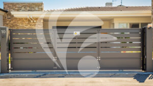 Cancello Privacy Taglio Laser Lineare Orizzontale