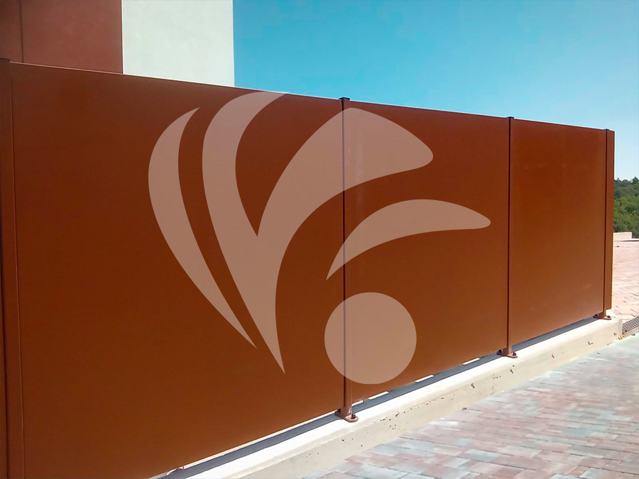 Recinzione Privacy Corten- pannelli in lamiera zincata