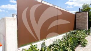 Recinzione in lamiera corten