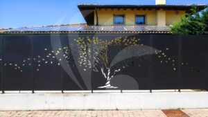 recinzione alta per giardino decorativa