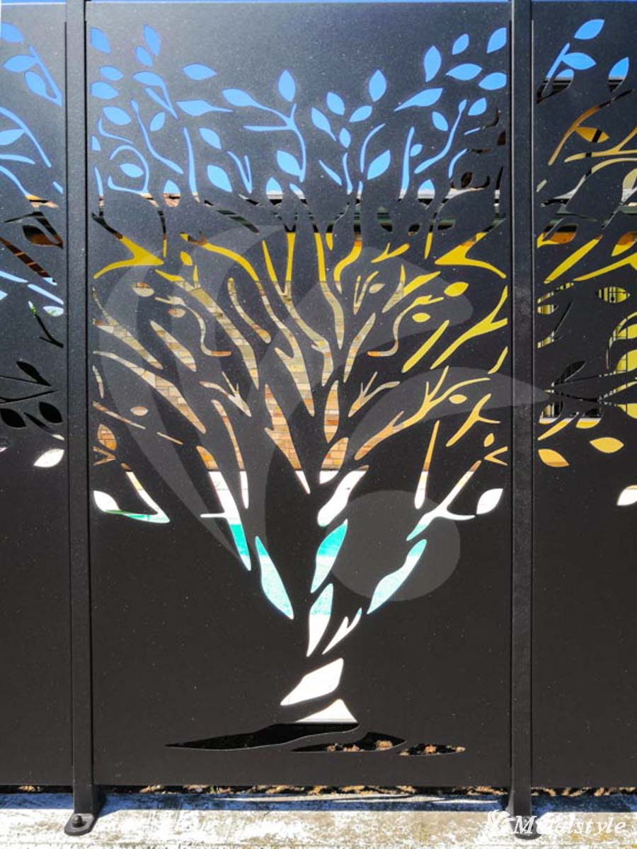 recinzione su misura decorazione personalizzata albero