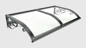 pensilina tettoie ferro plexiglass ricciolo